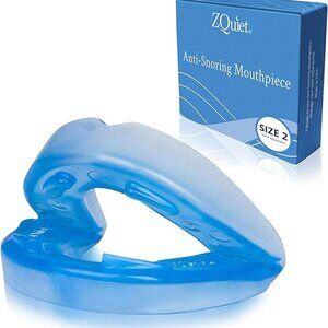 ZQuiet, Anti-Snoring Mouthpiece, Comfort Size #2, Single Refill, Blue Made in US